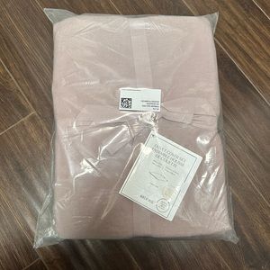 H&M Home blush pink linen duvet set - Queen